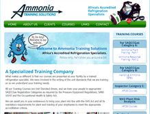 Tablet Screenshot of ammoniatrainingsolutions.co.za